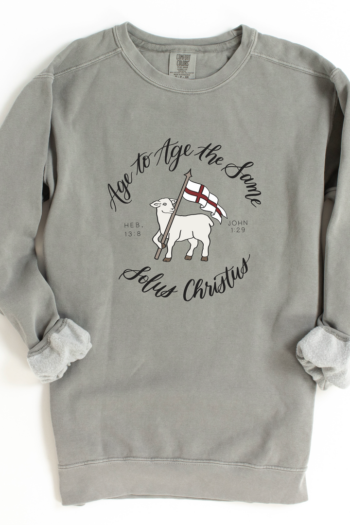 Agnus Dei Crewneck Sweatshirt-Script