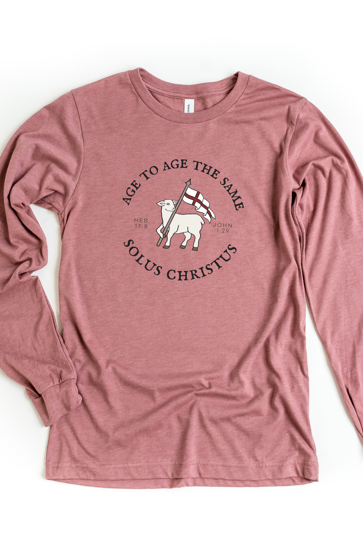 Agnus Dei Long Sleeve Tee-Print (Bella Canvas)