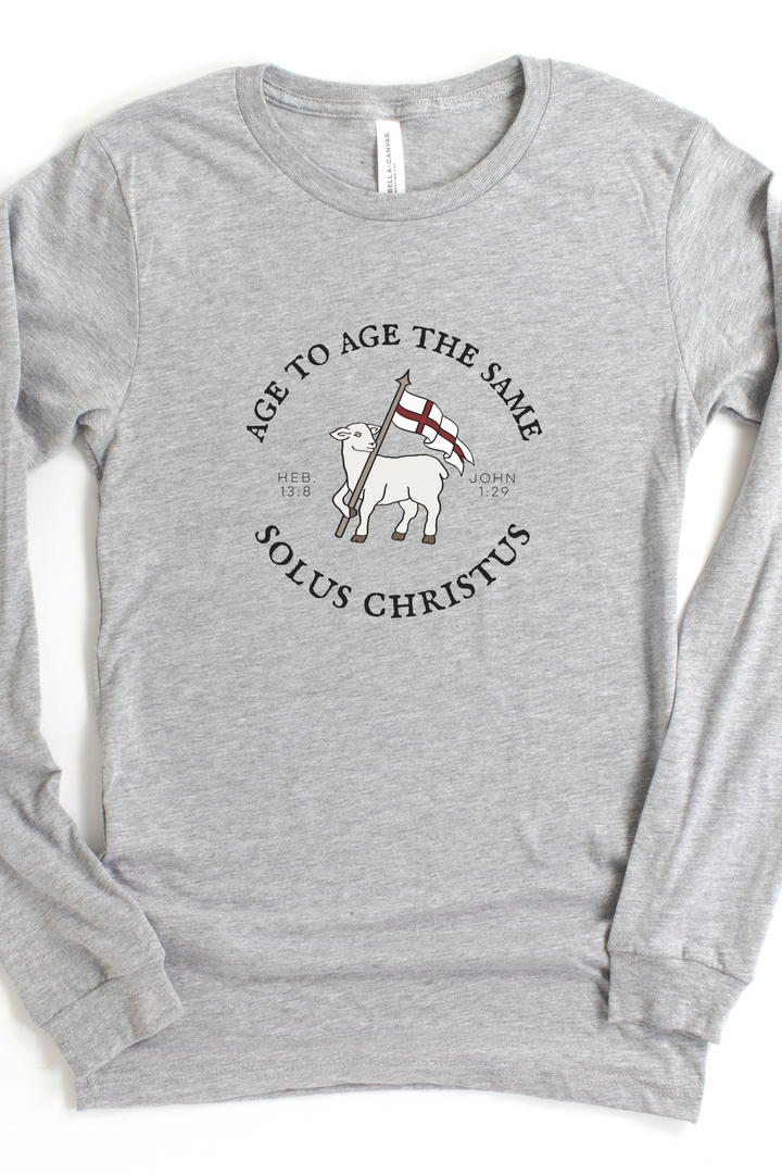 Agnus Dei Long Sleeve Tee-Print (Bella Canvas)