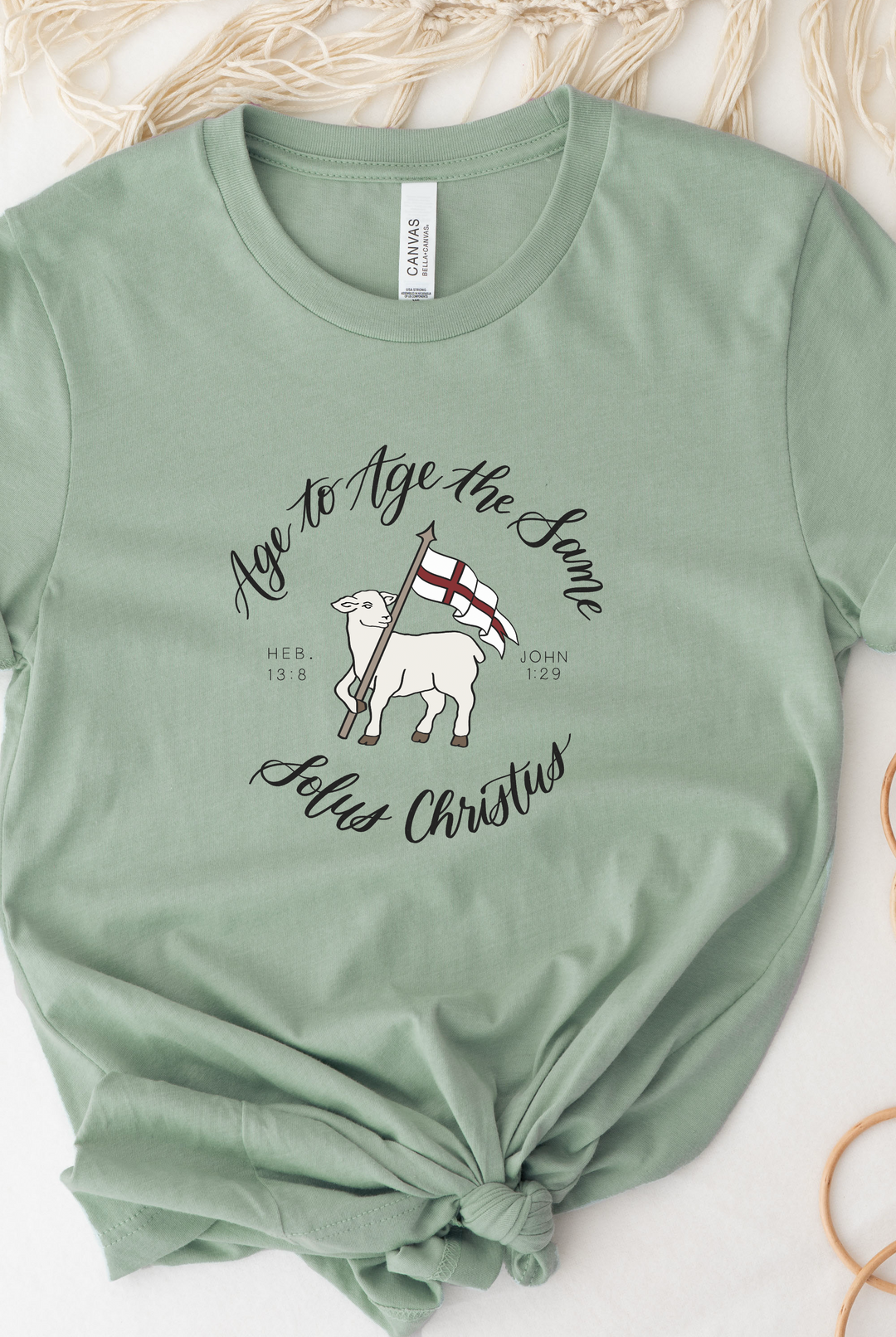 Agnus Dei Tee-Script (Bella Canvas)