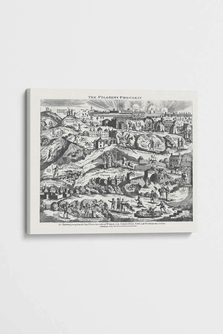 Pilgrim's Progress Map-Soft Black