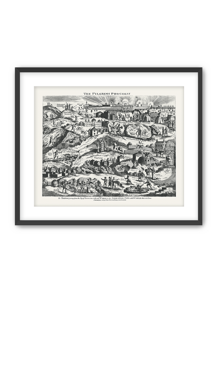 Pilgrim's Progress Map-Soft Black