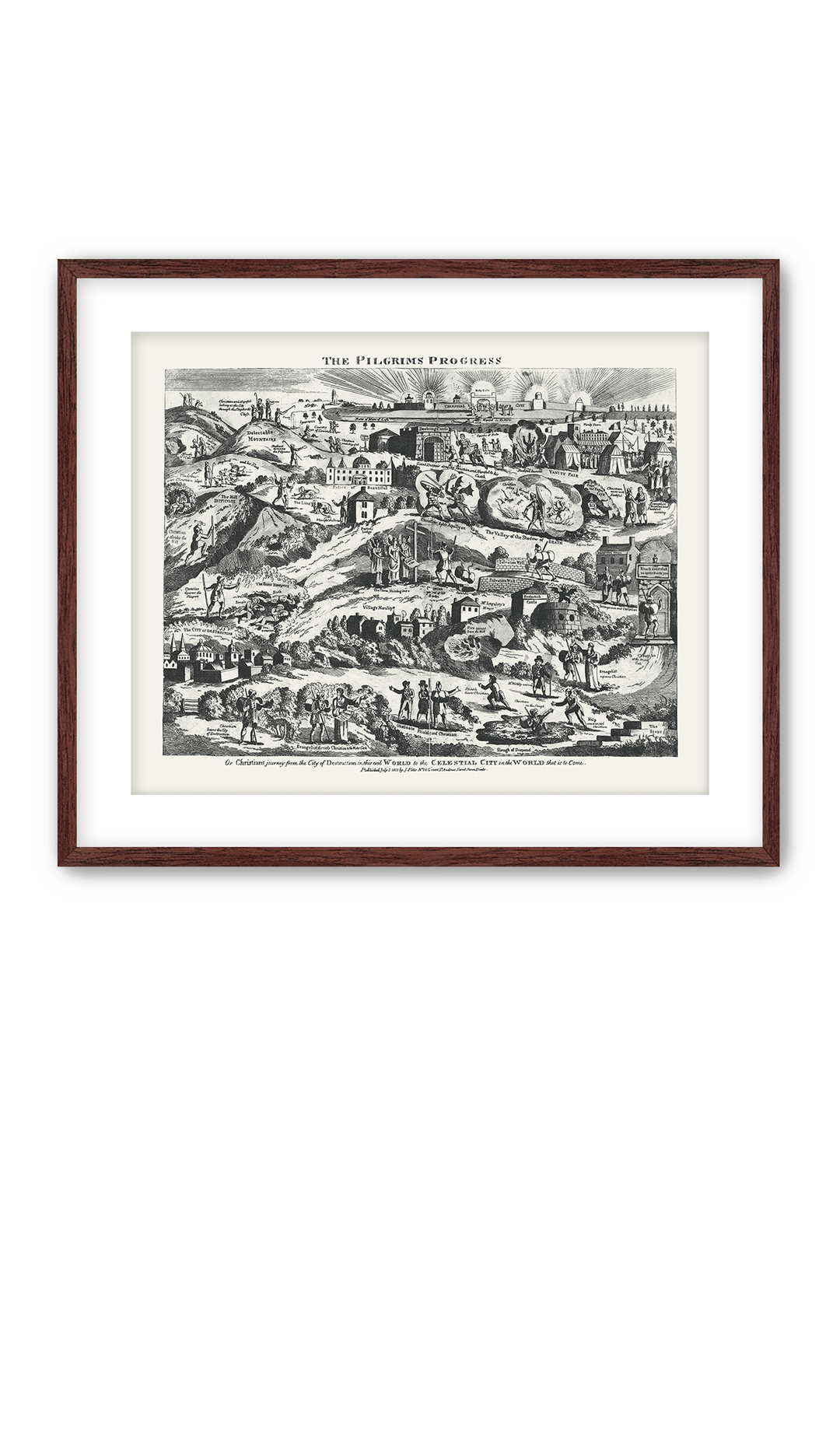 Pilgrim's Progress Map-Soft Black