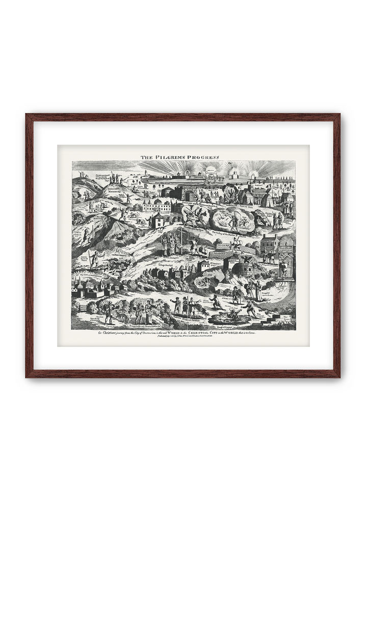 Pilgrim's Progress Map-Soft Black