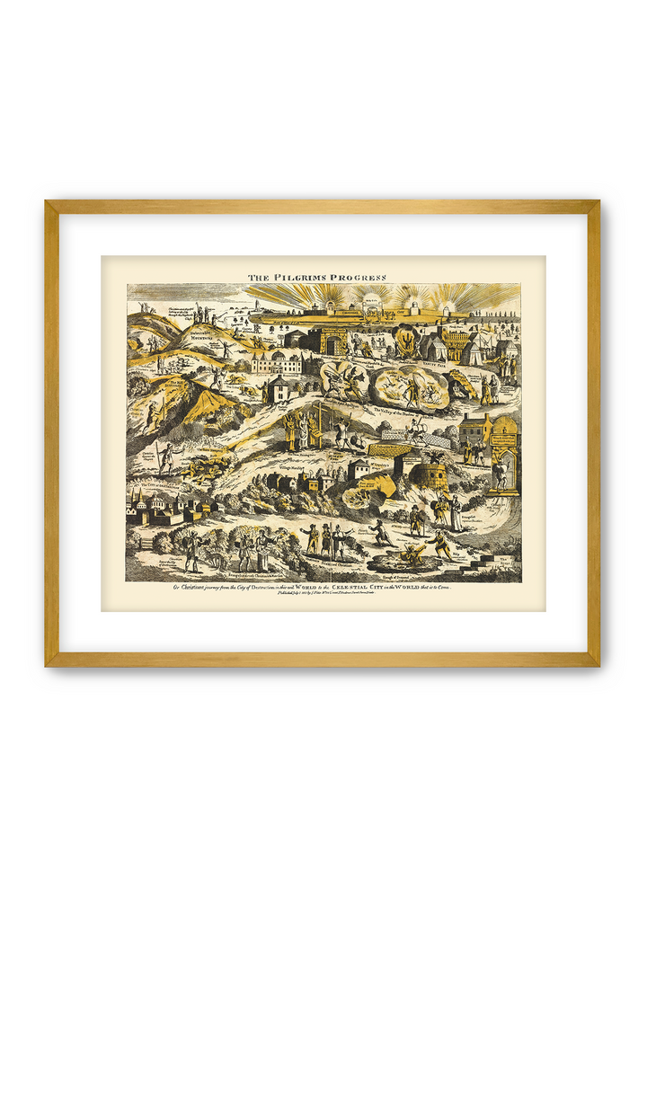 Pilgrim's Progress Map- Illuminated