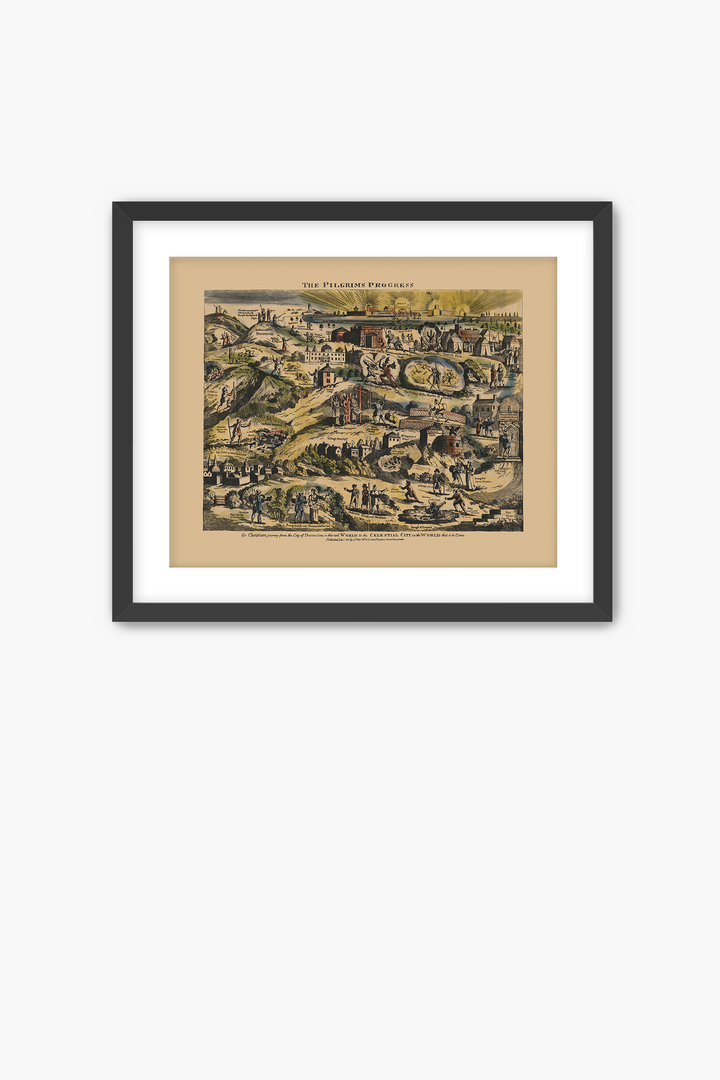 Pilgrim's Progress Map-Color