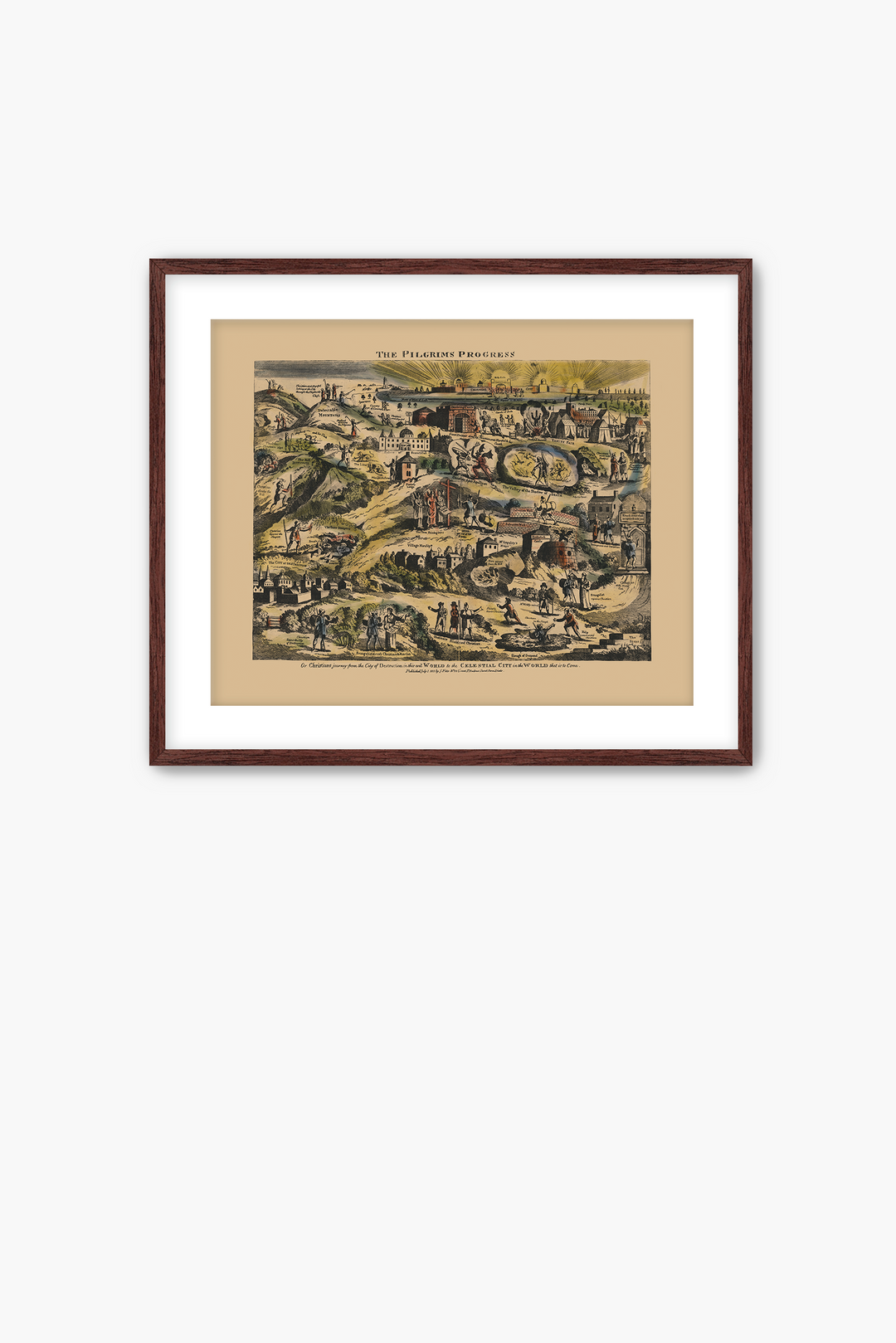Pilgrim's Progress Map-Color