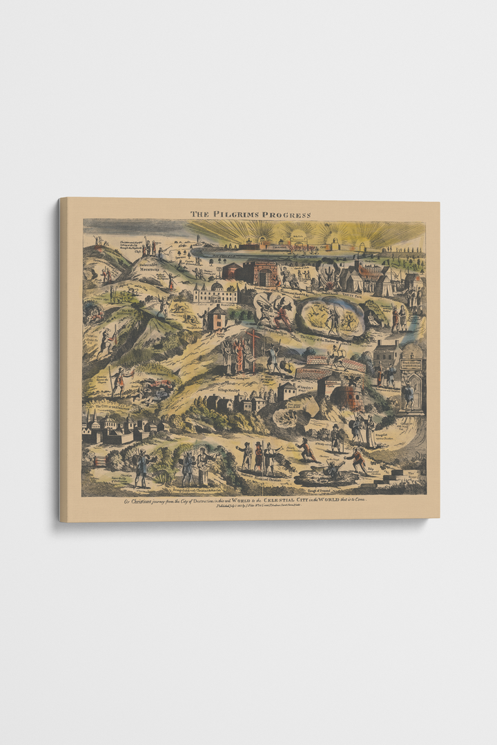 Pilgrim's Progress Map-Color