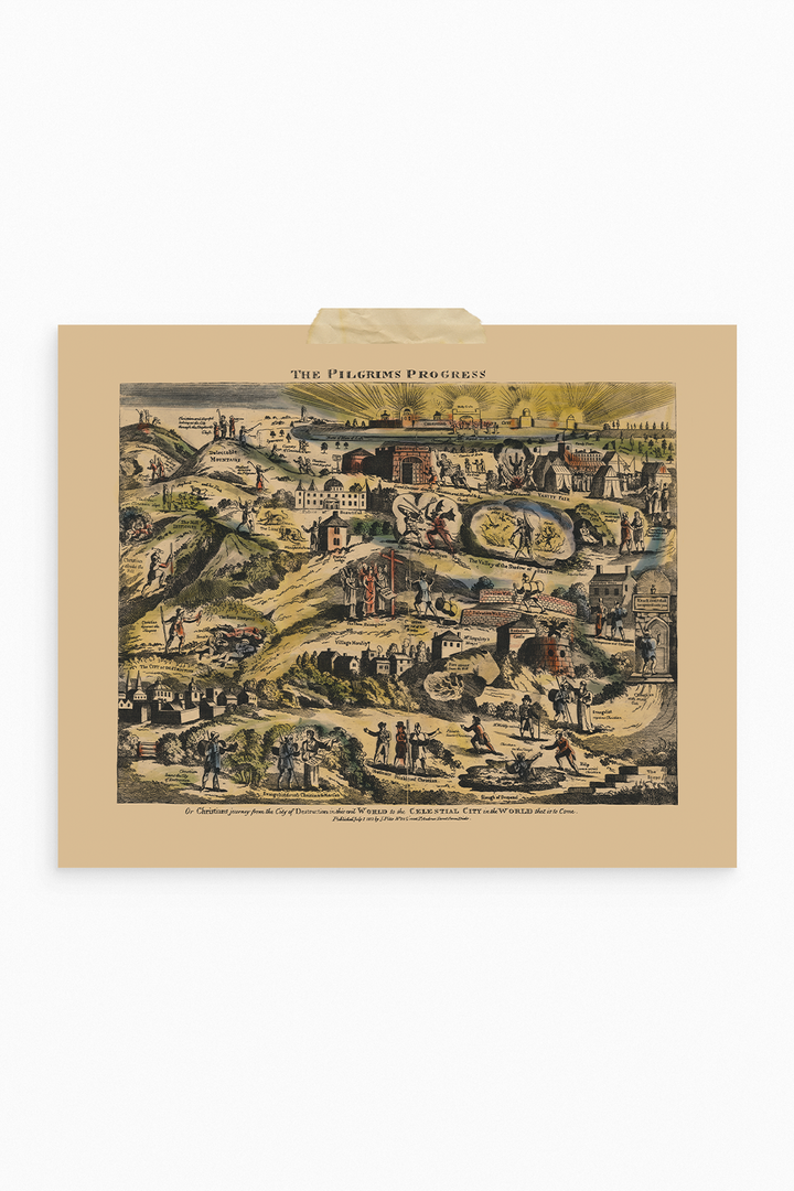 Pilgrim's Progress Map-Color
