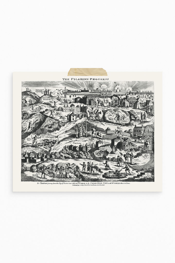Pilgrim's Progress Map-Soft Black