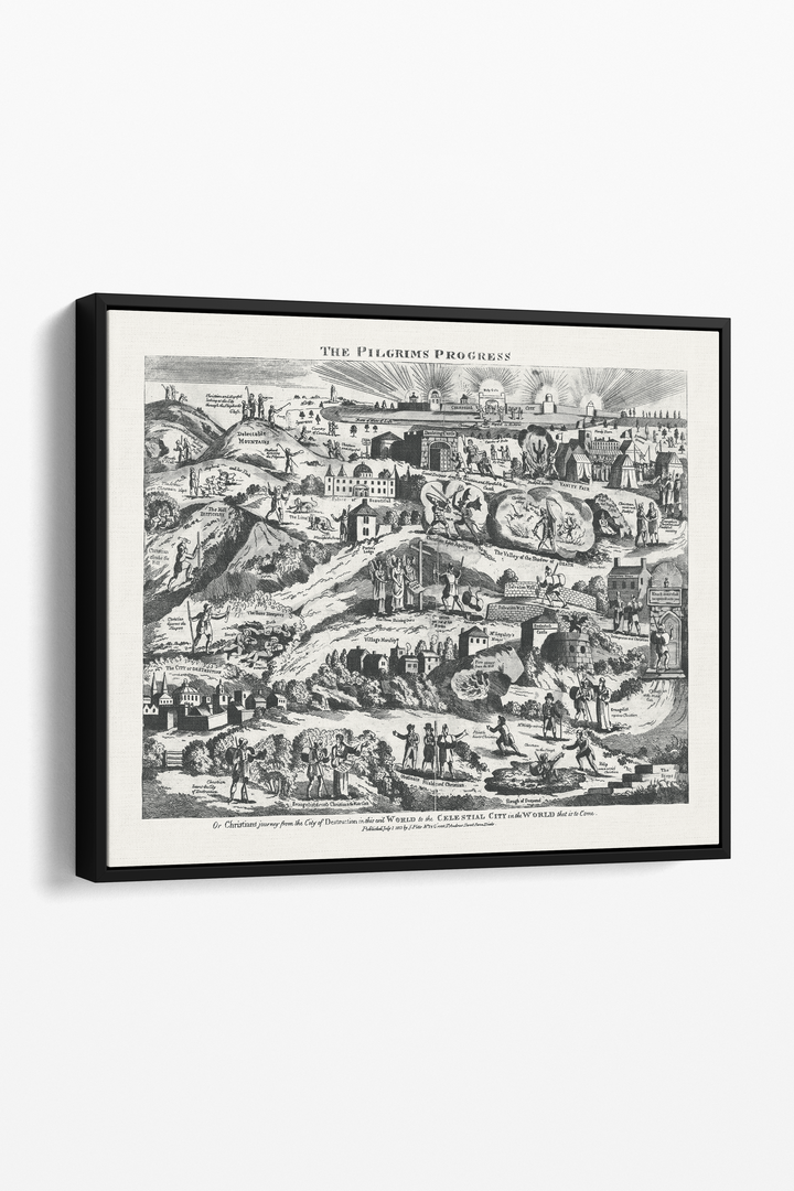 Pilgrim's Progress Map-Soft Black