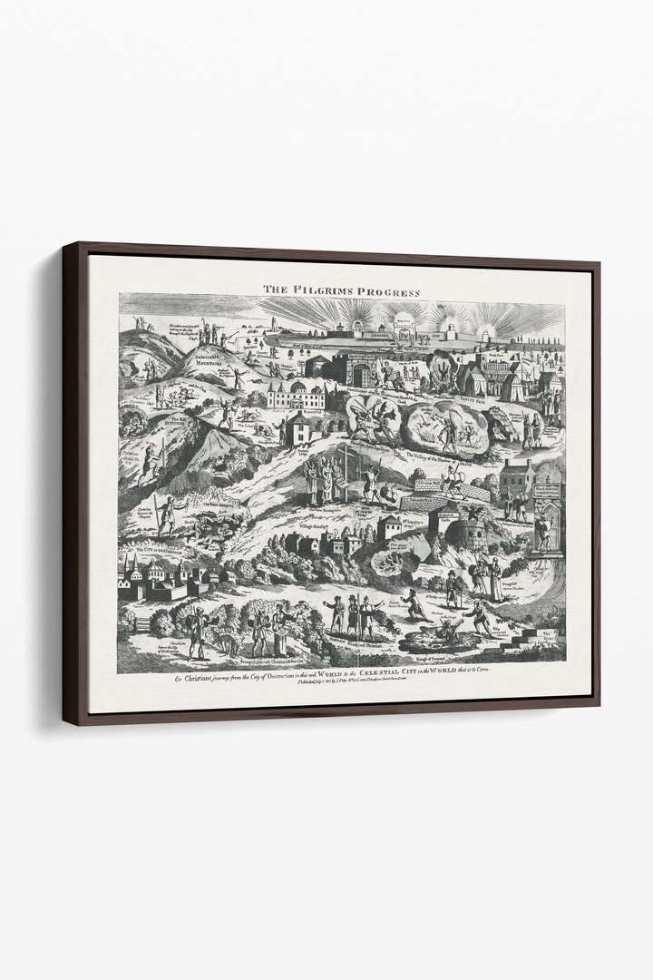 Pilgrim's Progress Map-Soft Black