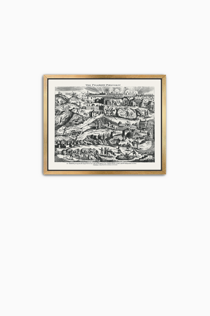 Pilgrim's Progress Map-Soft Black