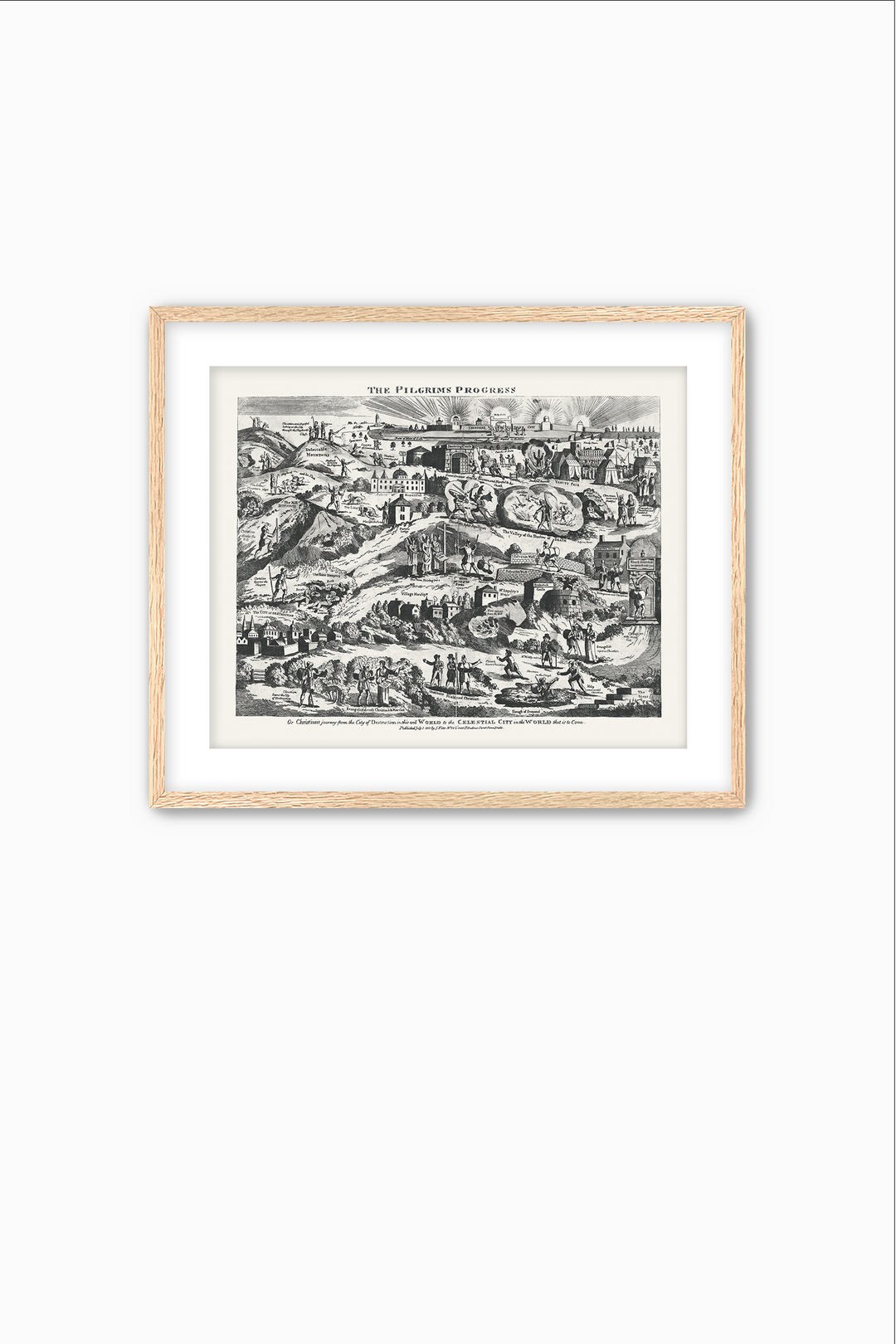 Pilgrim's Progress Map-Soft Black