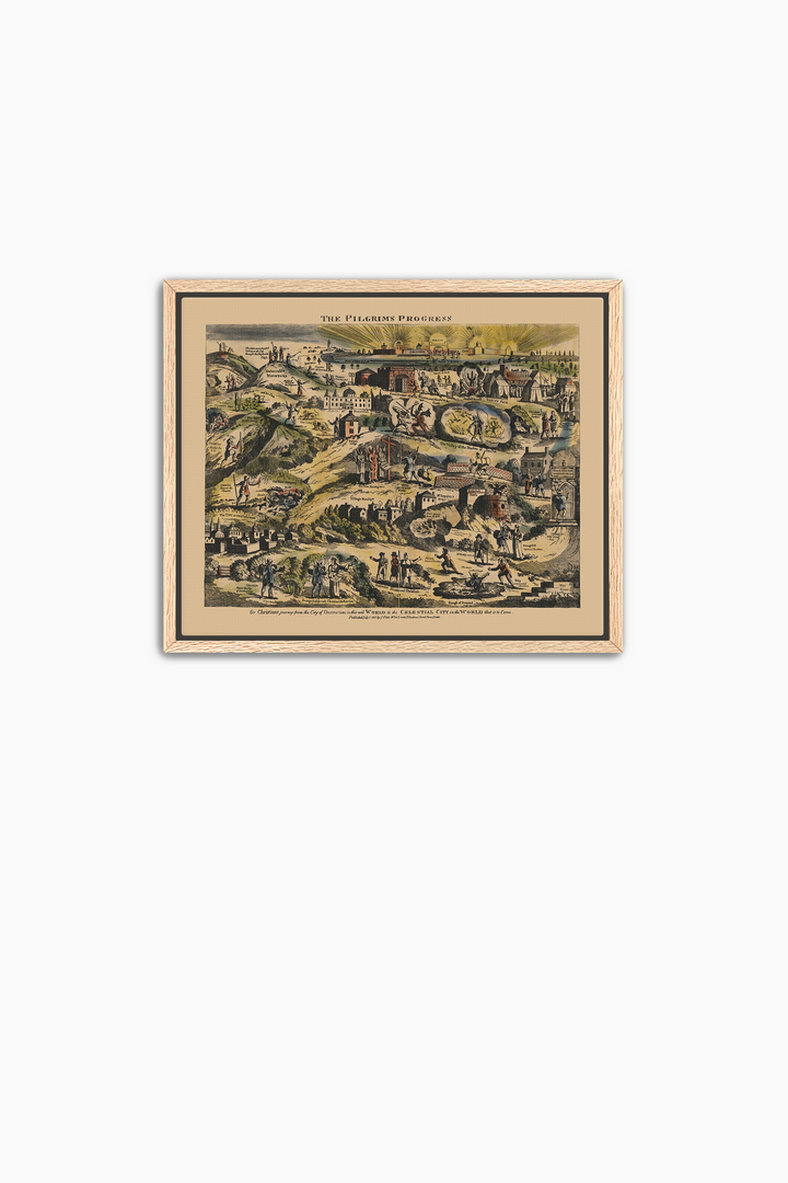Pilgrim's Progress Map-Color