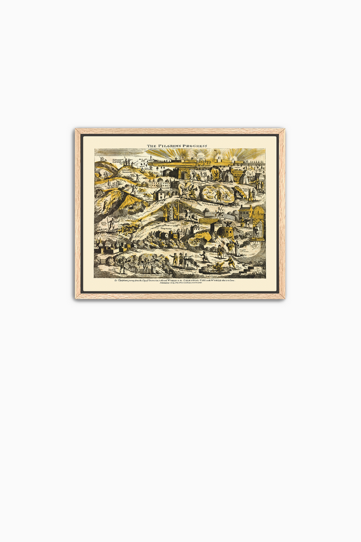 Pilgrim's Progress Map- Illuminated