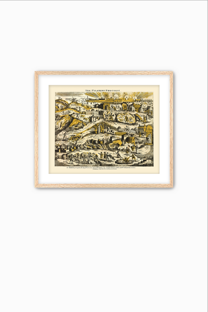Pilgrim's Progress Map- Illuminated