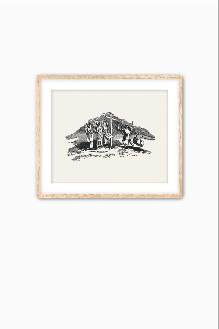 Pilgrim's Progress Illustration-Christian Gets Rid of His Burden