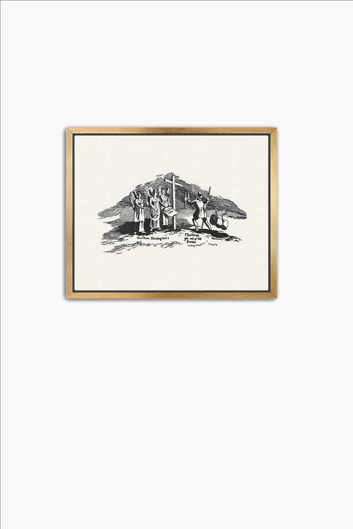 Pilgrim's Progress Illustration-Christian Gets Rid of His Burden