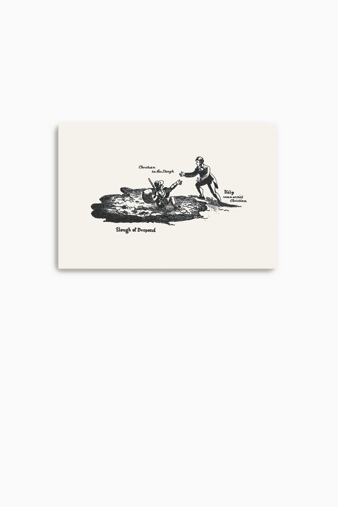 Pilgrim's Progress Illustration-Slough of Despond