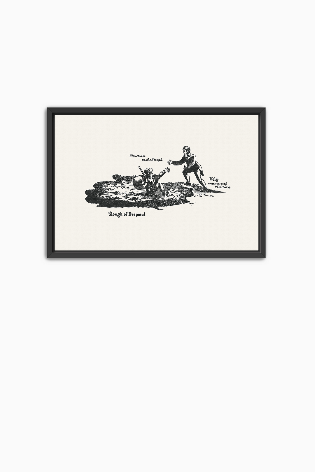 Pilgrim's Progress Illustration-Slough of Despond