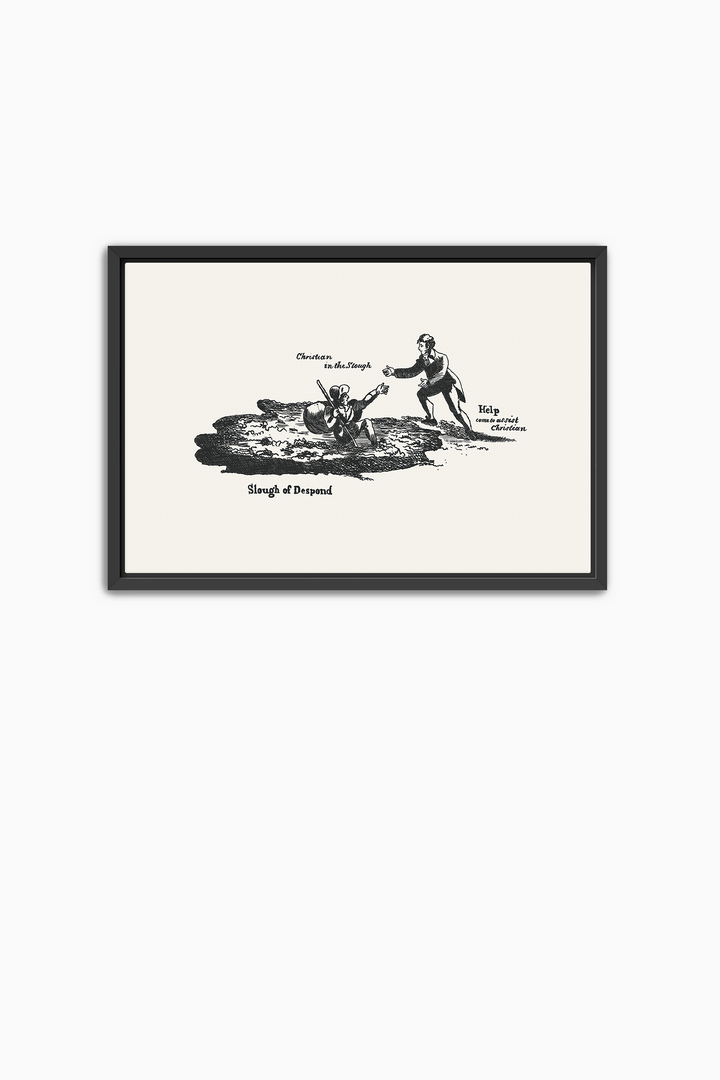 Pilgrim's Progress Illustration-Slough of Despond
