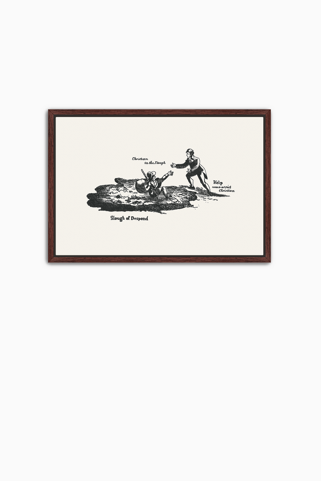 Pilgrim's Progress Illustration-Slough of Despond