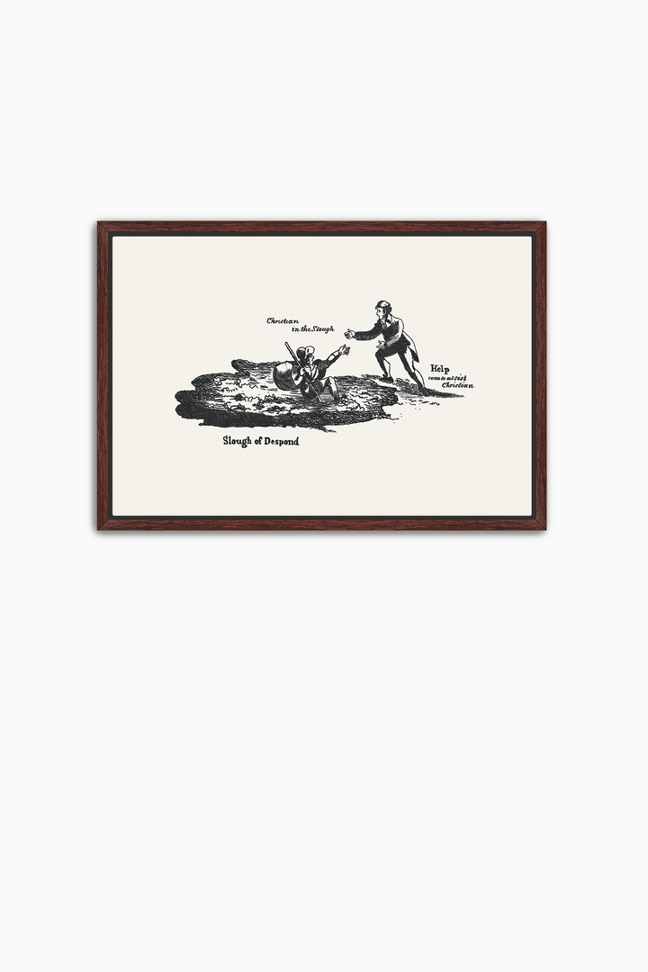 Pilgrim's Progress Illustration-Slough of Despond