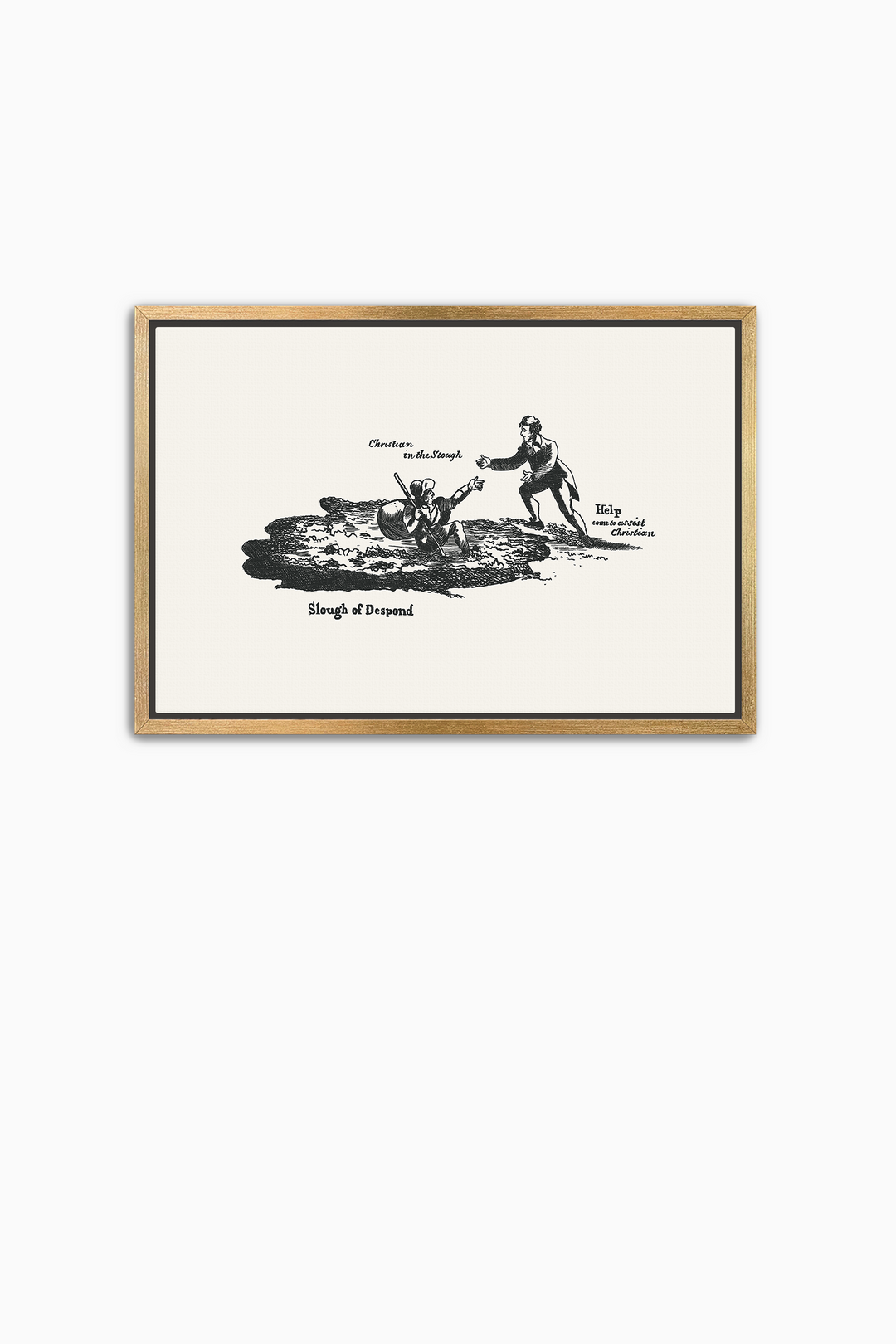 Pilgrim's Progress Illustration-Slough of Despond