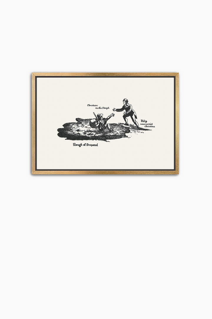 Pilgrim's Progress Illustration-Slough of Despond