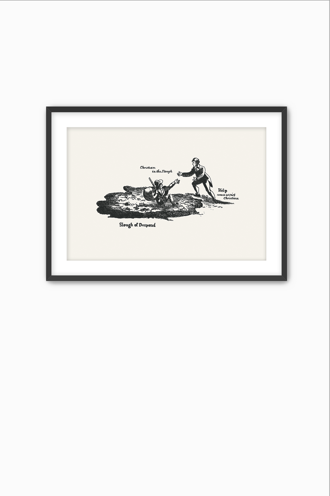 Pilgrim's Progress Illustration-Slough of Despond