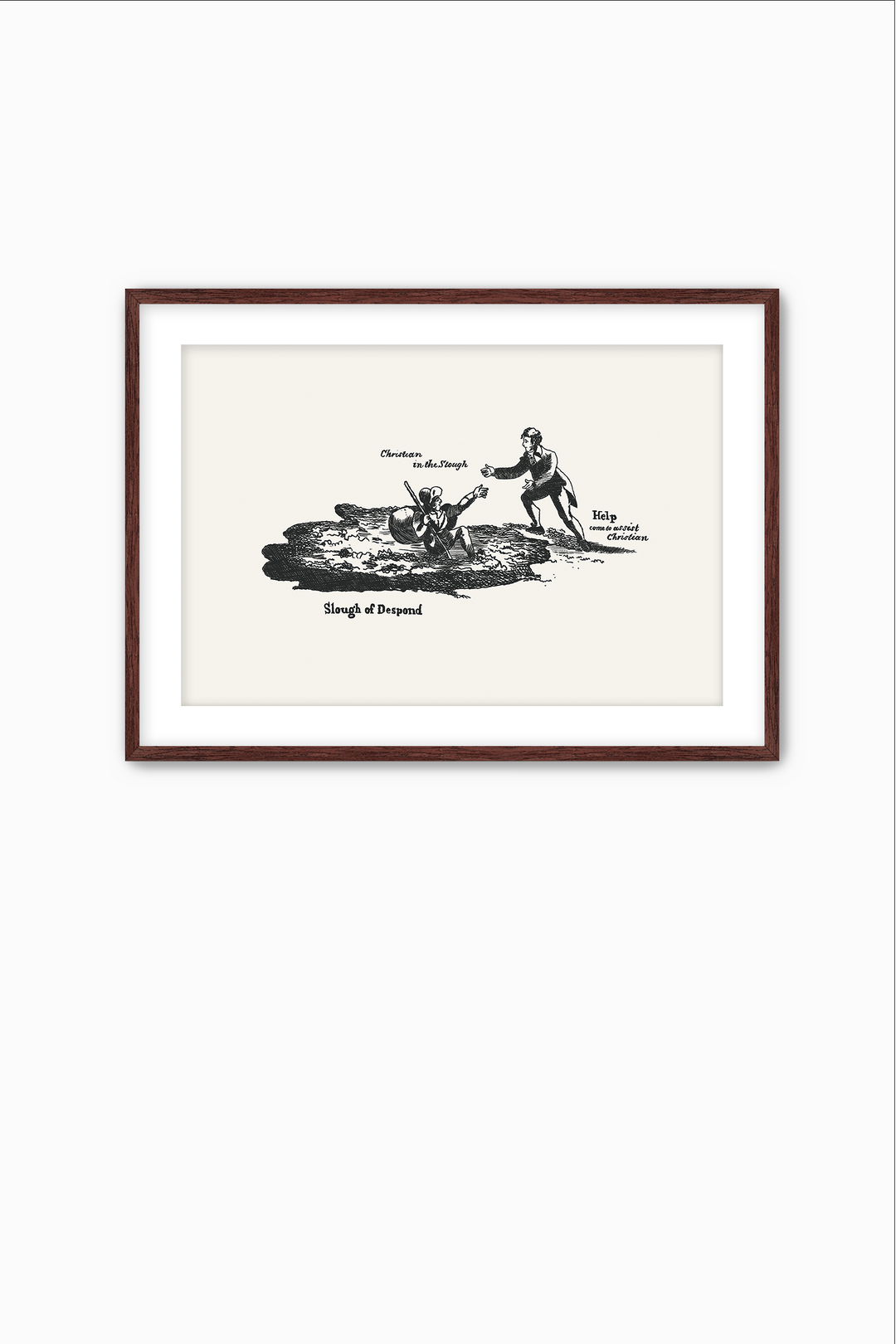 Pilgrim's Progress Illustration-Slough of Despond