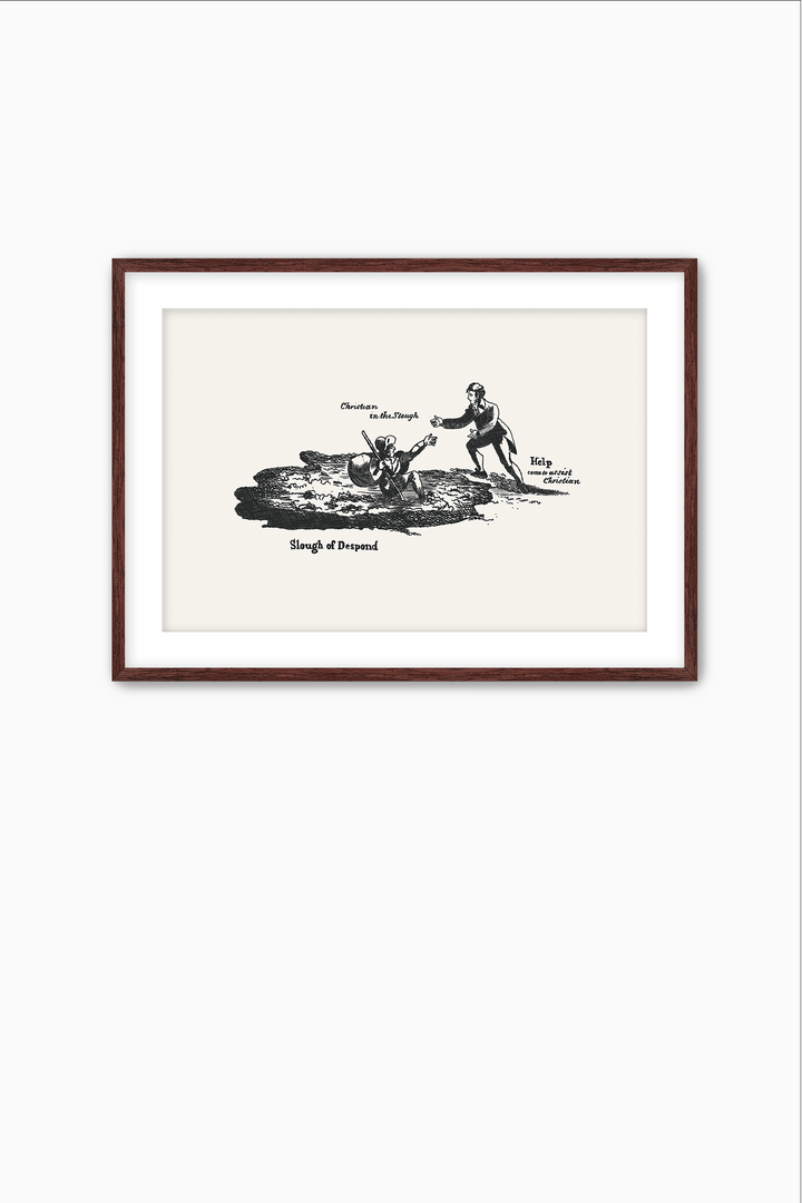Pilgrim's Progress Illustration-Slough of Despond
