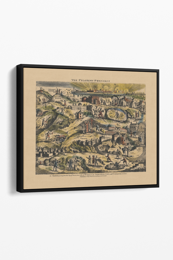 Pilgrim's Progress Map-Color