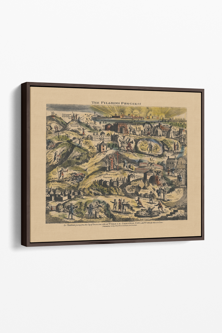 Pilgrim's Progress Map-Color