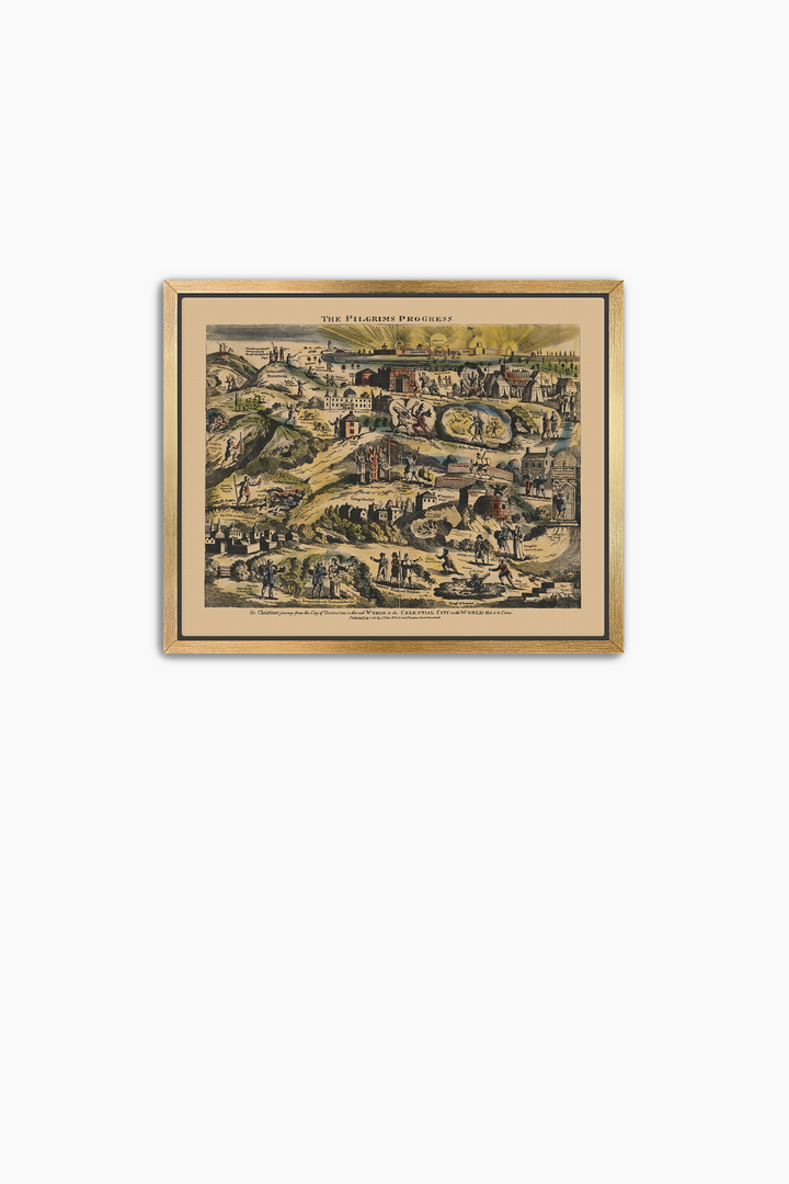 Pilgrim's Progress Map-Color