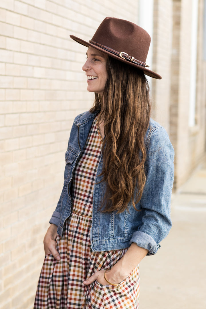 Harvest Gingham Nursing Dress