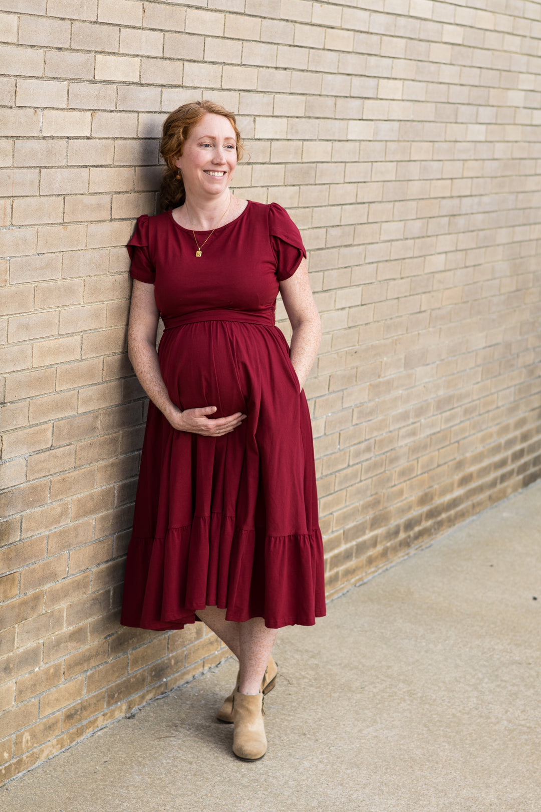 Merlot Nursing Dress
