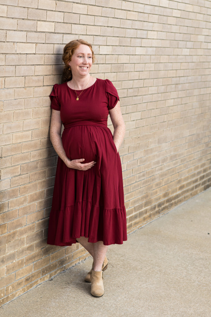 Merlot Nursing Dress