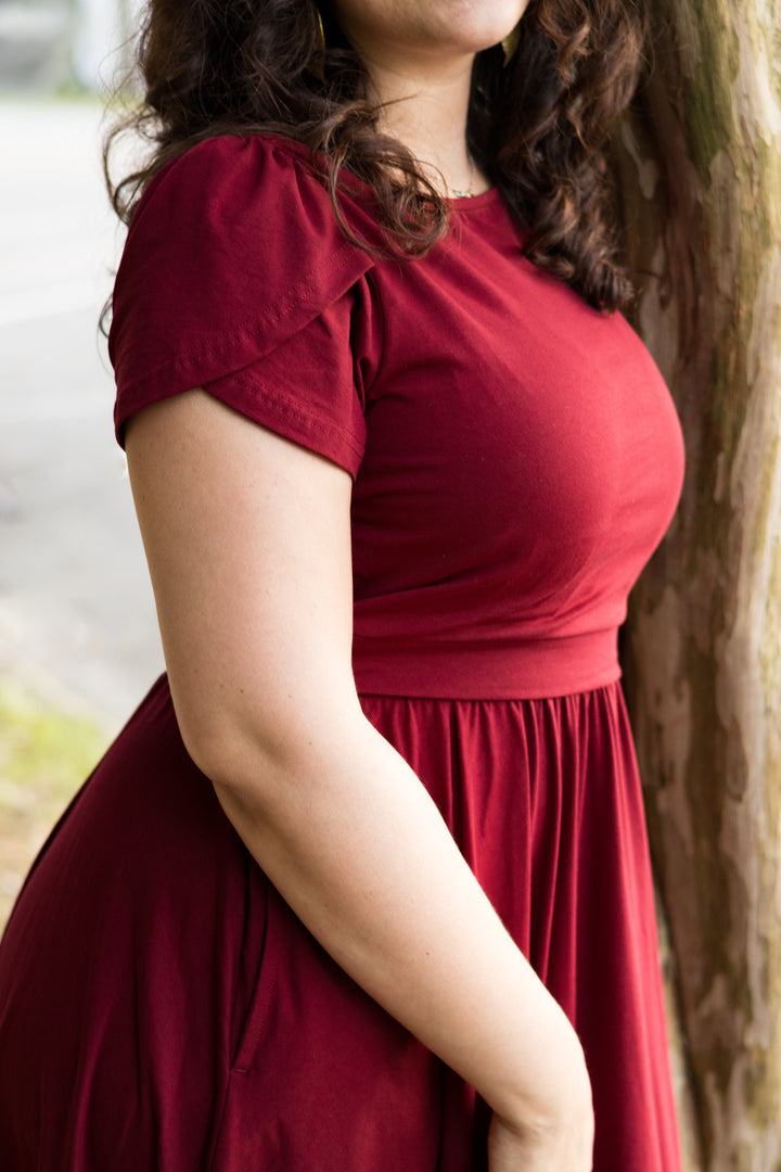 Merlot Nursing Dress