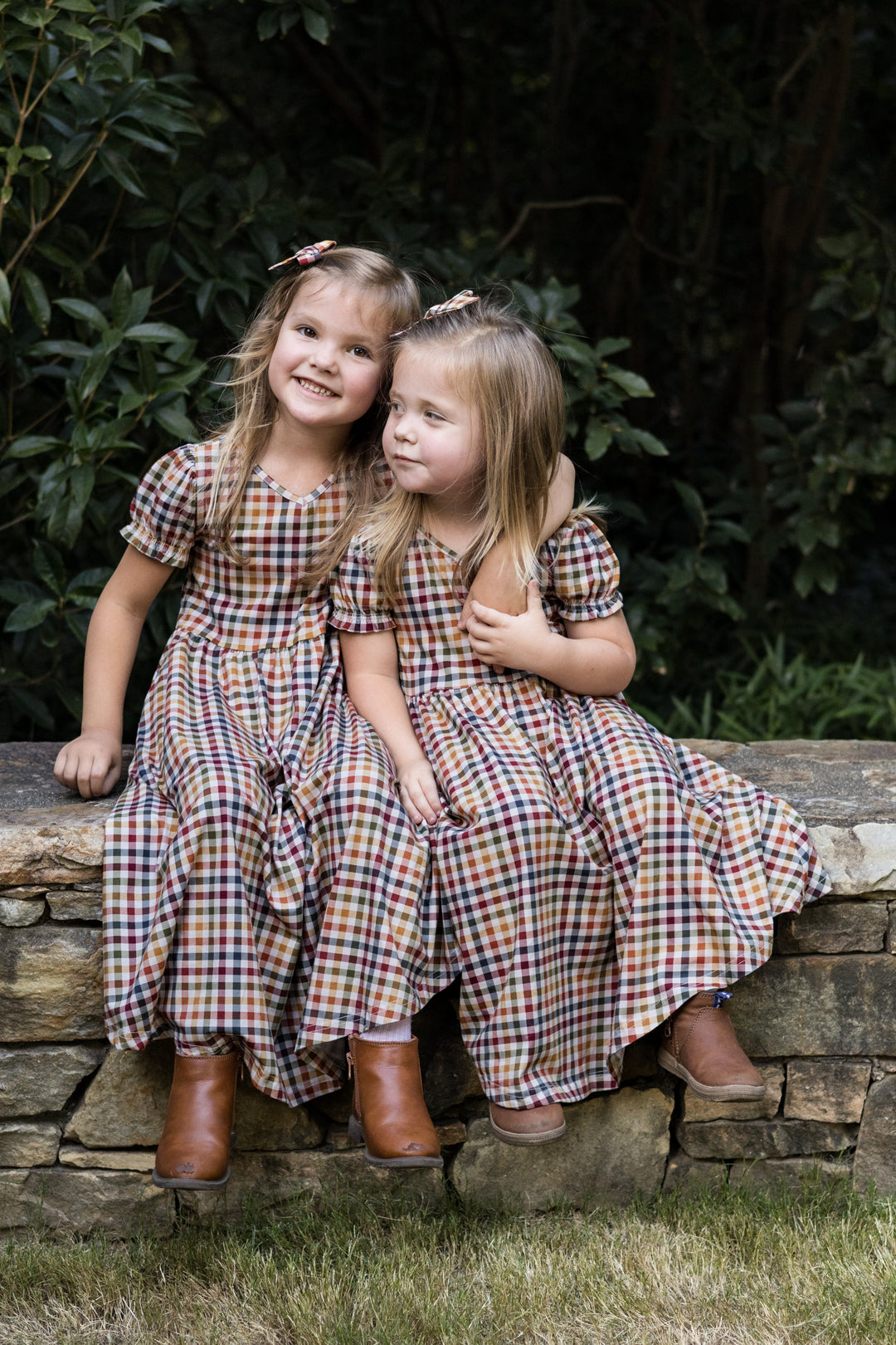 Harvest Gingham Mini Me Dress