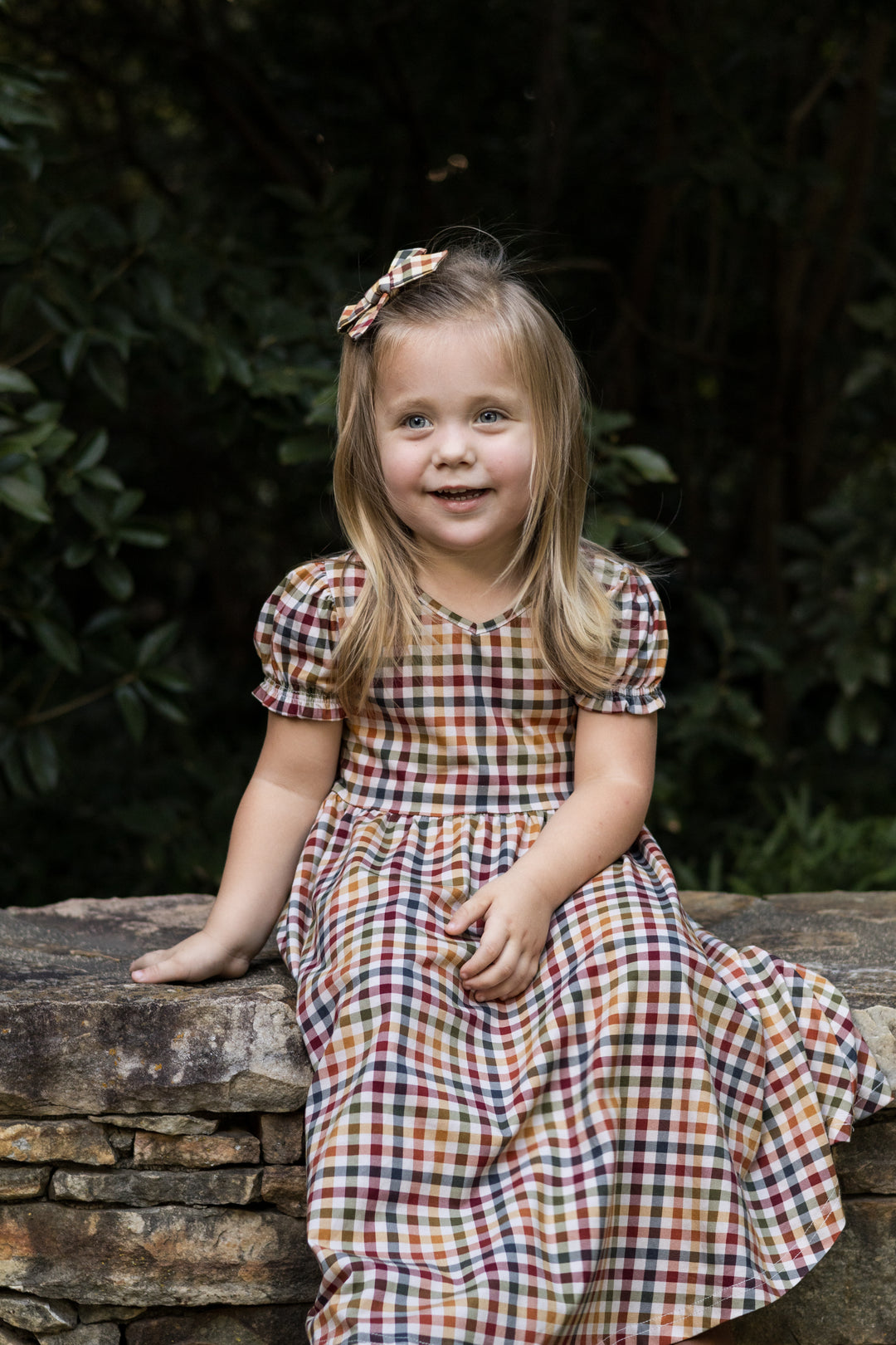 Harvest Gingham Mini Me Dress