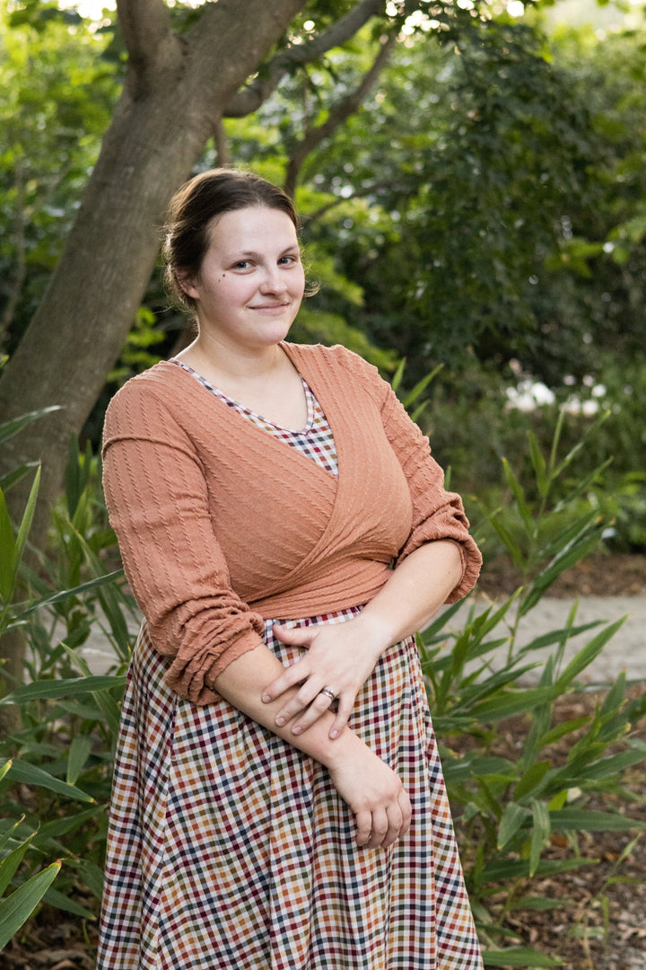 Harvest Gingham Nursing Dress