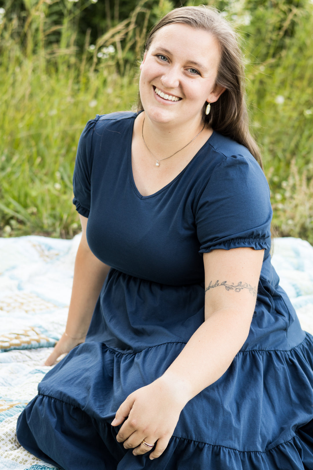 Midnight Melody Nursing Dress