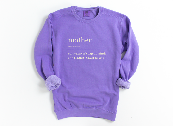 “Mother” Definition Comfort Colors Crewneck