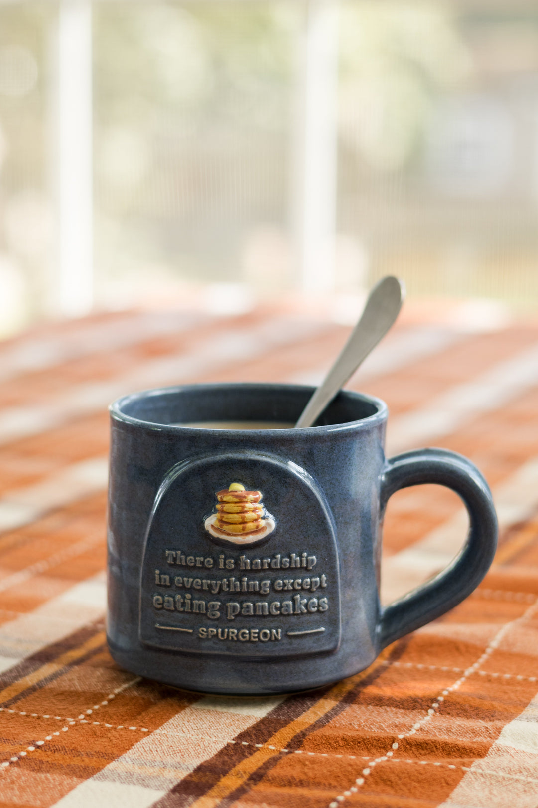 Spurgeon & His Pancakes Handmade Hand Thrown Ceramic Mug