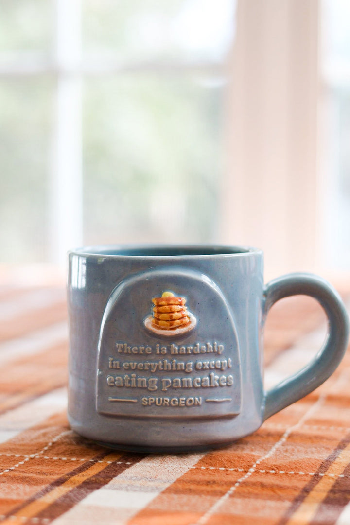 Spurgeon & His Pancakes Handmade Hand Thrown Ceramic Mug