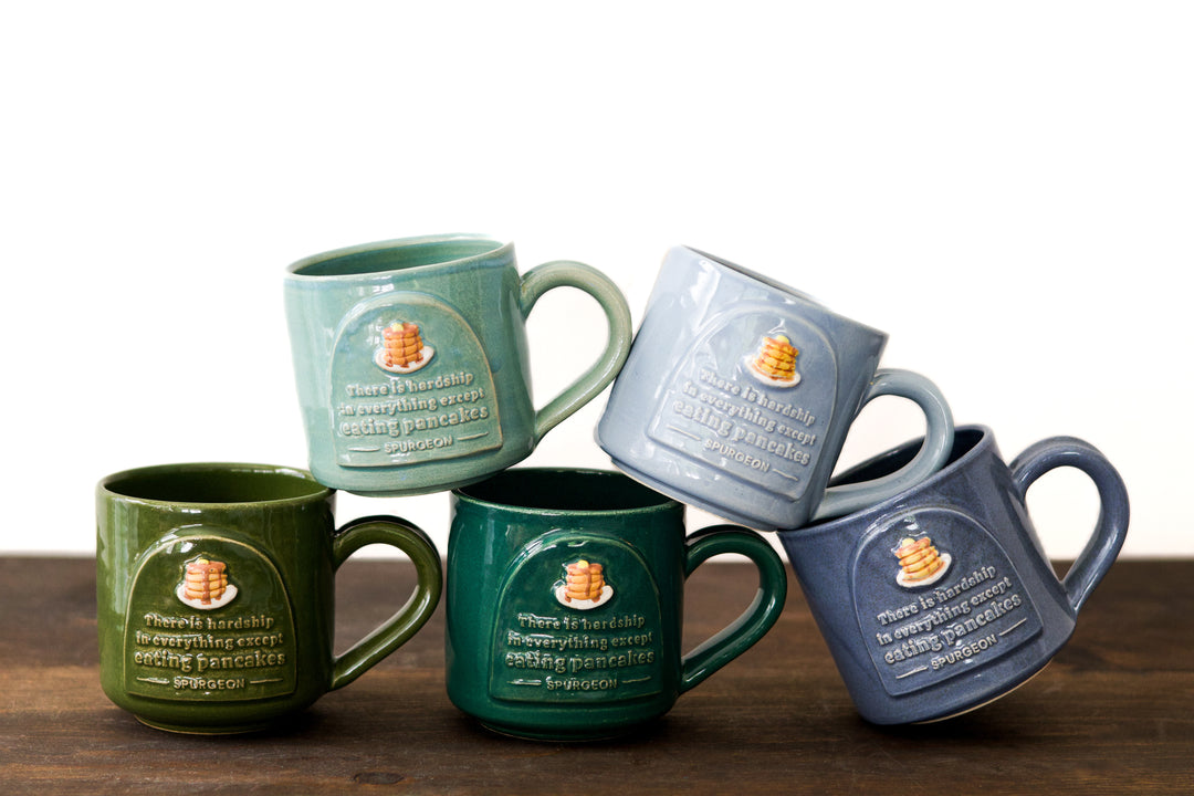 Spurgeon & His Pancakes Handmade Hand Thrown Ceramic Mug