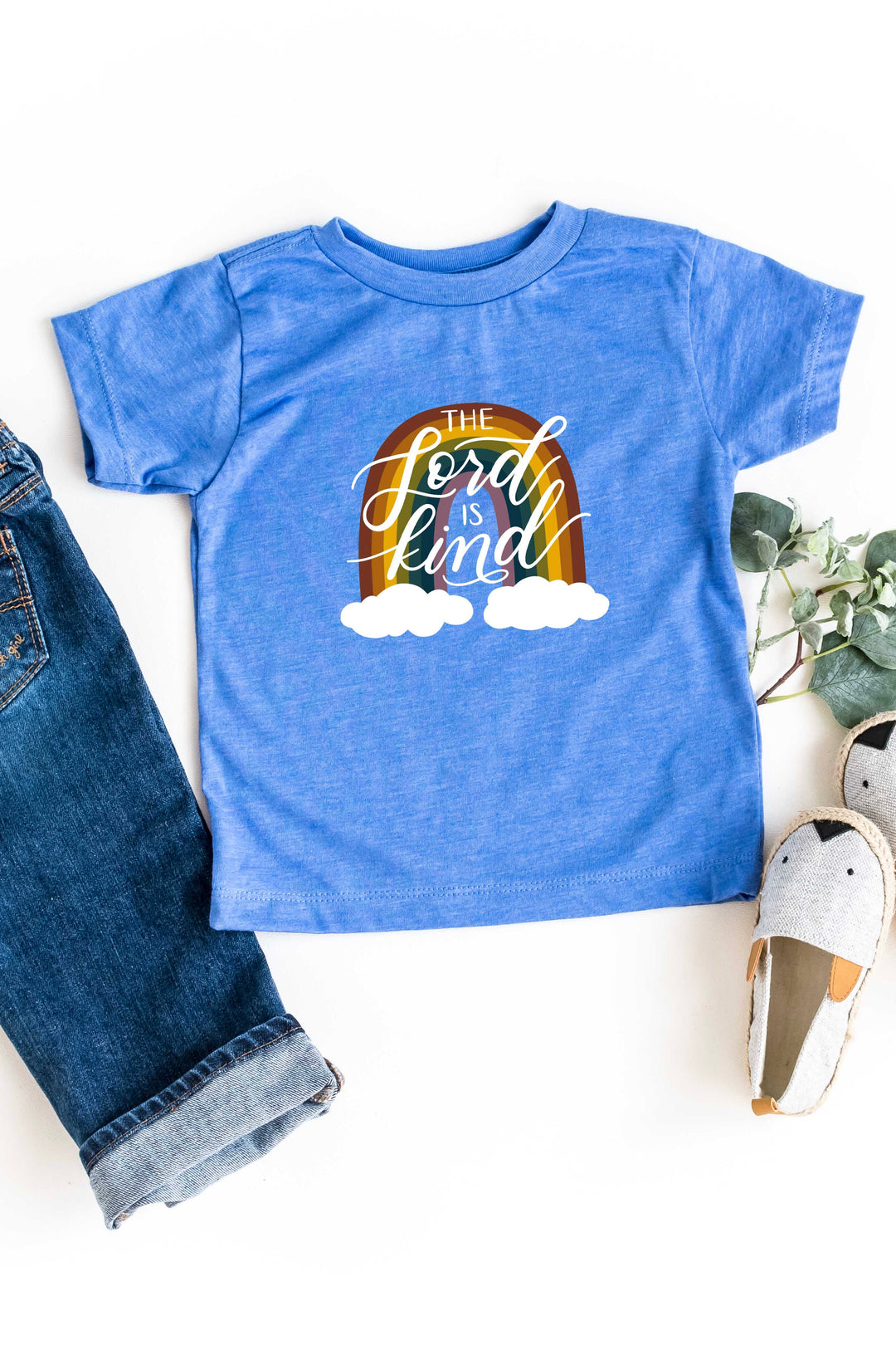 "The Lord is Kind"  Toddler Rainbow Tee