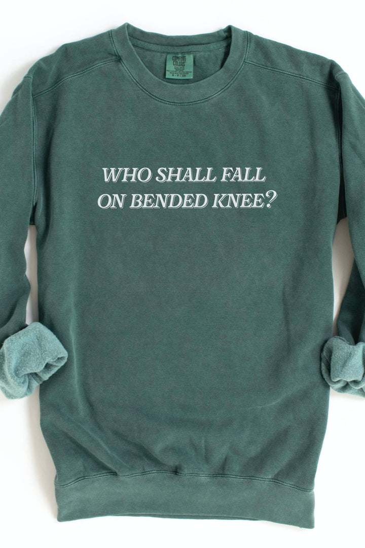 "Who Shall Fall on Bended Knee" Crewneck Pullover